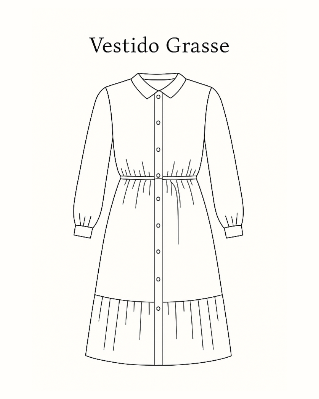 Vestido Grasse Negro flores