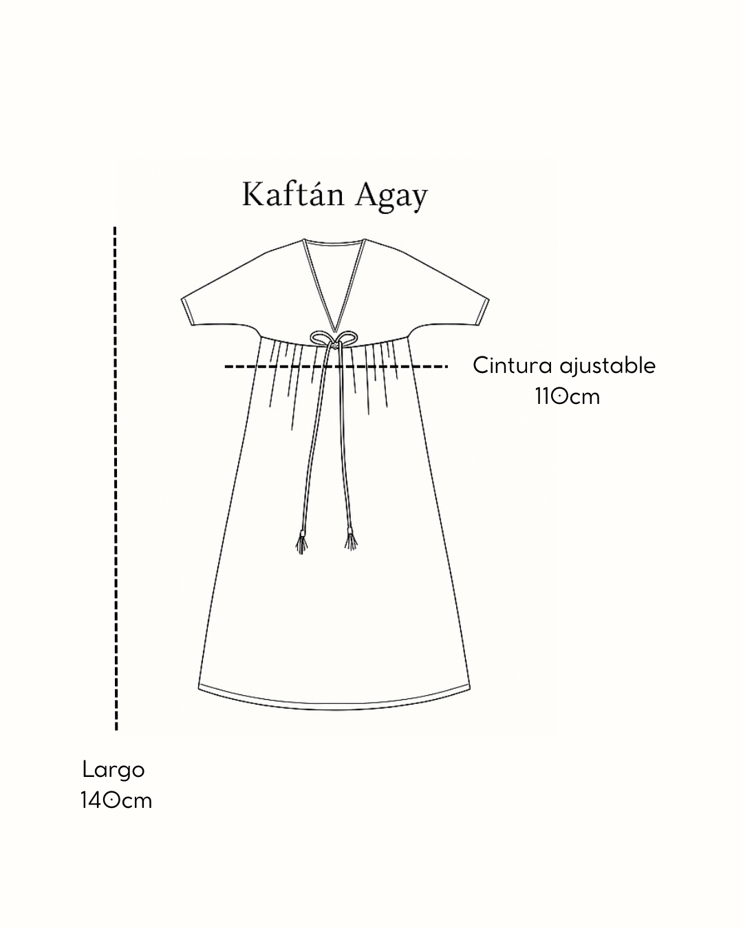 Kaftan Agay Peces azules