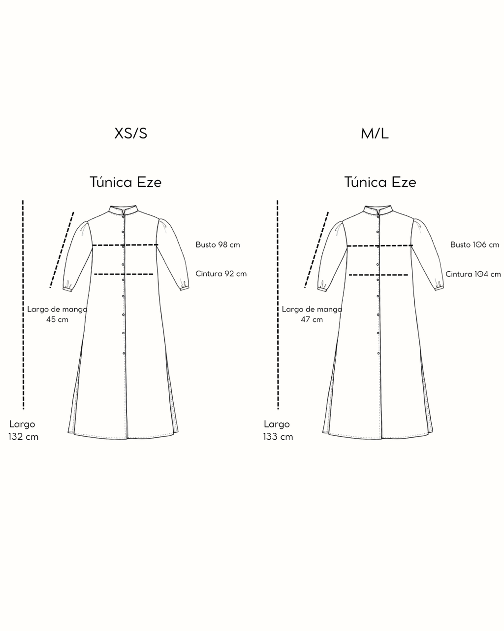 Túnica Eze Azul flores blancas